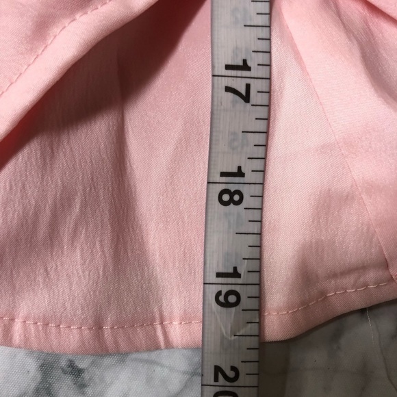 Veronique Young tie-waist formal blouse Pink Bling Detail Size 4 NWT - Picture 6 of 8